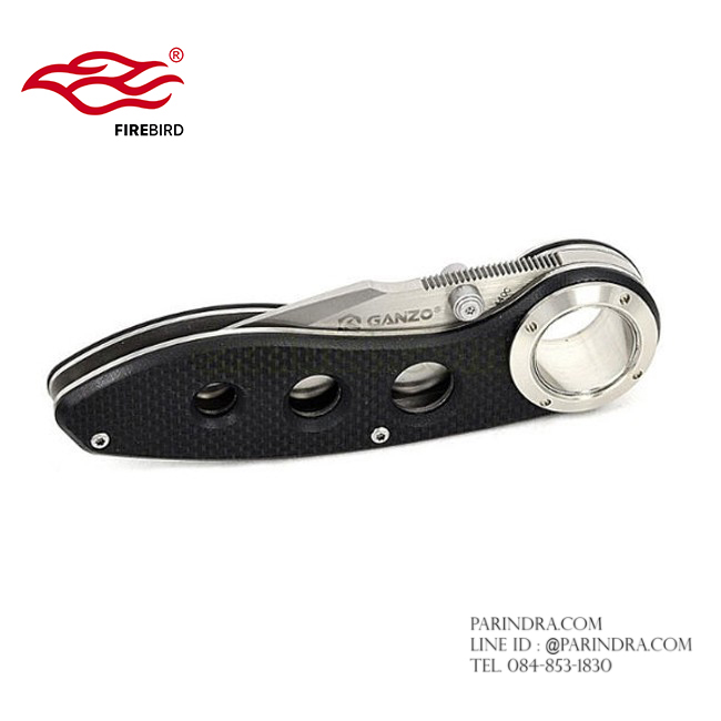 มีดพับ Ganzo กานโซ่ รุ่น Ganzo F708 ด้ามสีดำ ของแท้ 100%
