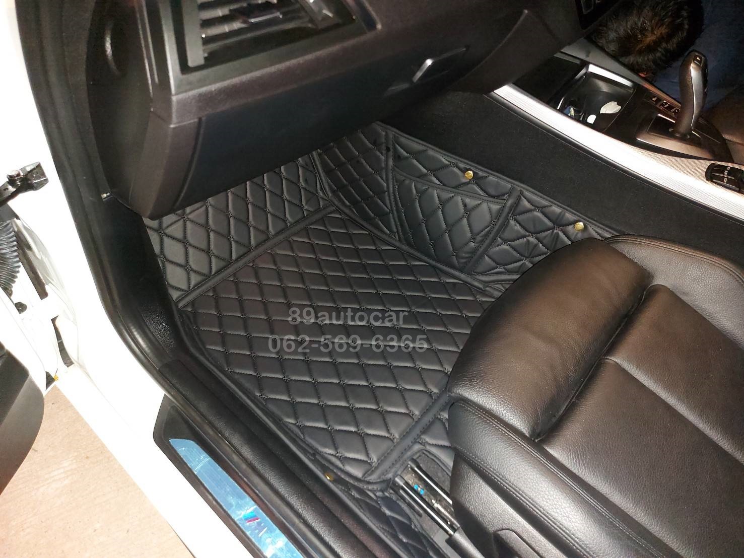 BMW 118I F10 ปูพรมหกดี สีดำล้วน + ท้ายเก็บของ เต็มคัน