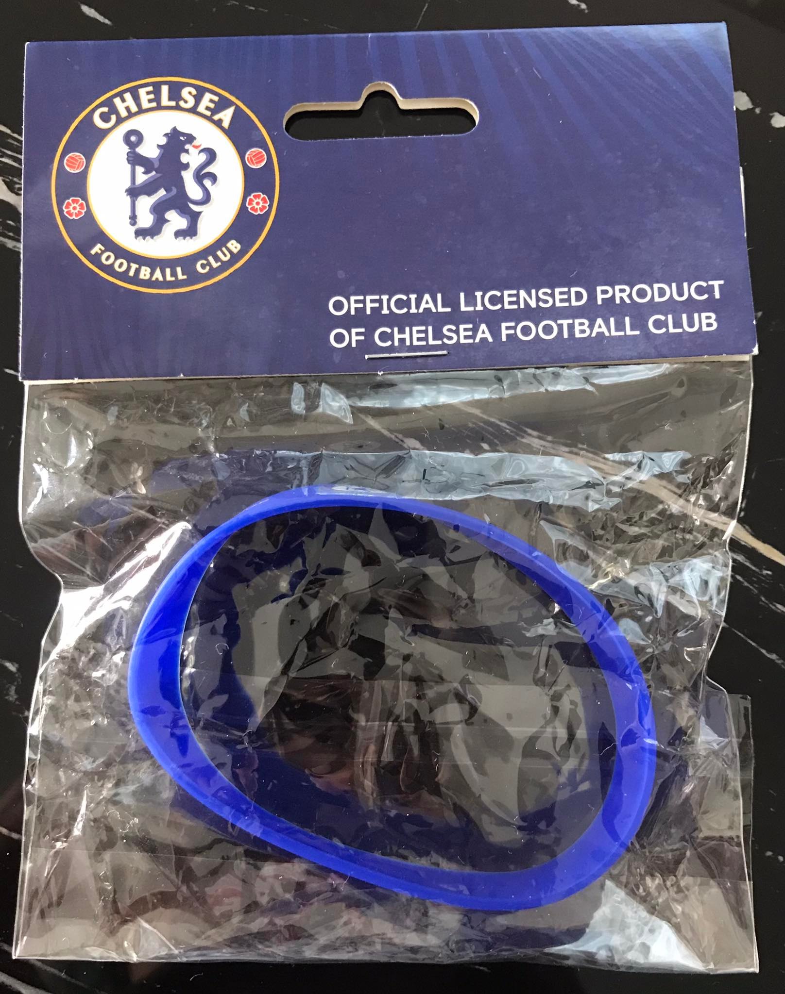 สายรัดข้อมือซิลิโคน ฟุตบอล สโมสรเชลซี - ตราสโมสร CFC ใหม่ / CHELSEA Football Club Silicone Wristband - CFC Logo NEW