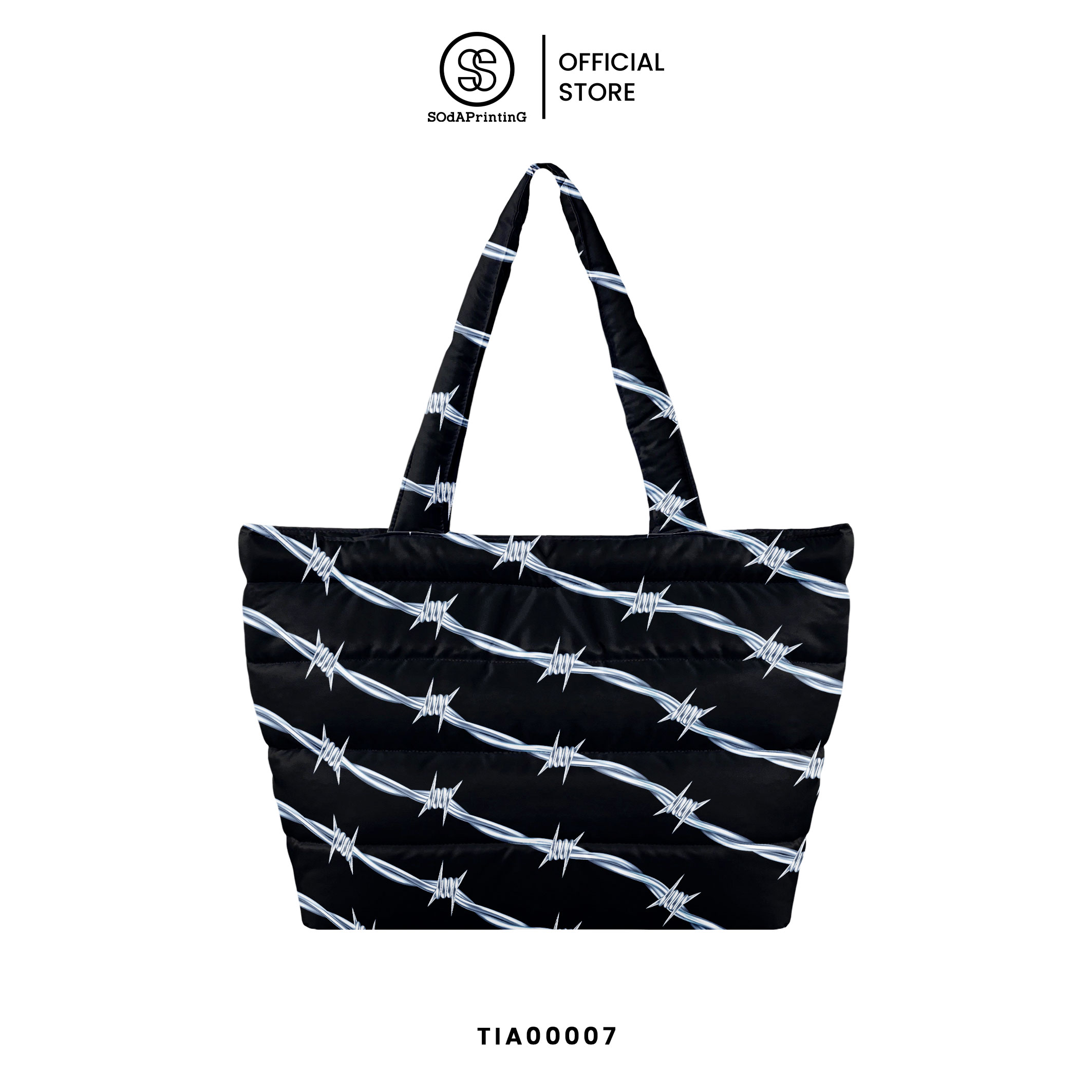 กระเป๋า Fluffy Shopper Tote Bag Rockstar รหัส TIA00007 #Rockstar #SOdAPrintinG
