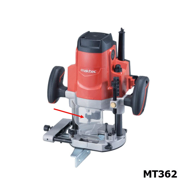 CHIP DEFLECTOR เราท์เตอร์ (Router) Maktec, Makita MT362, M3600, M3600B [#53] Pn.454032-3 (แท้) ##