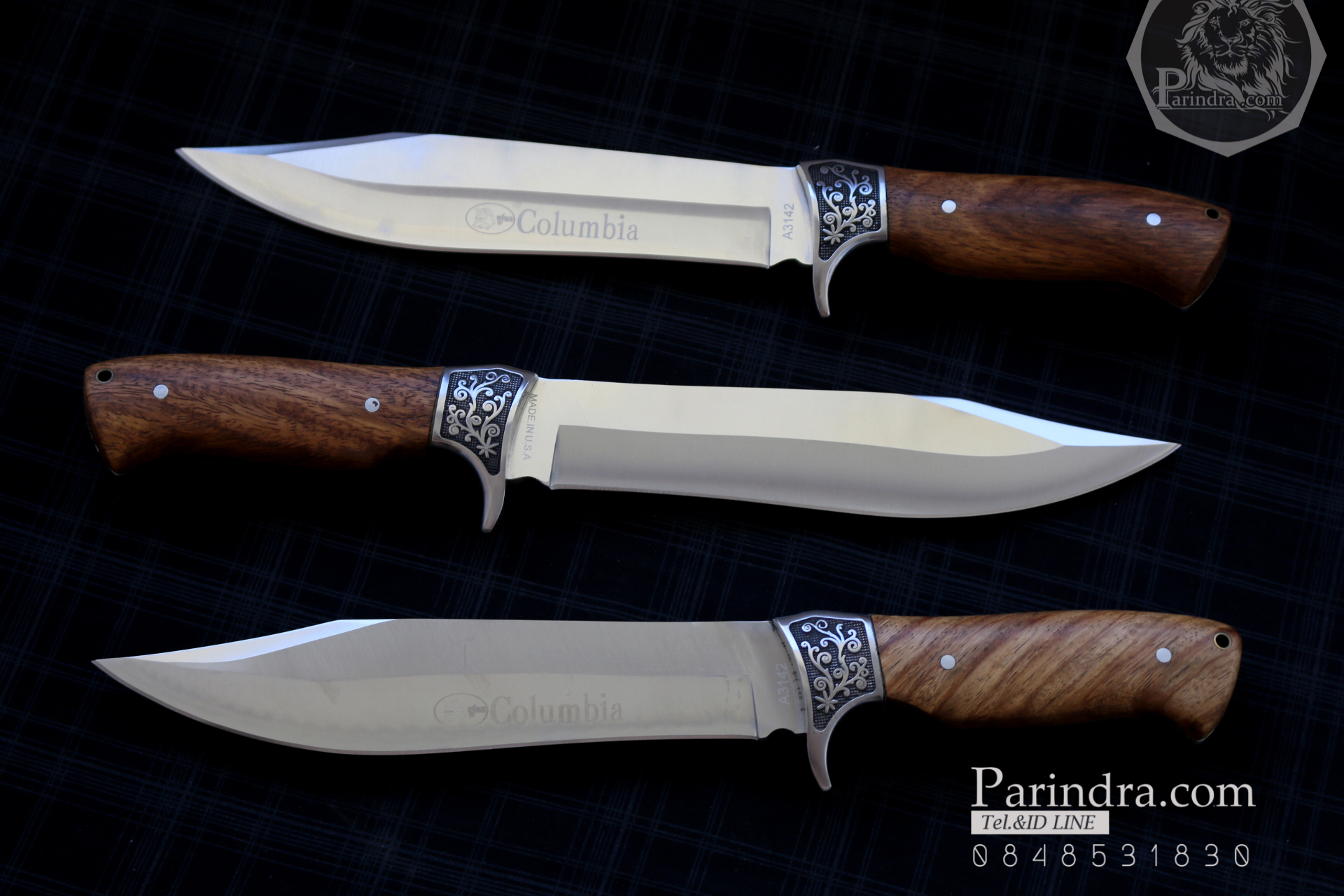 มีด Columbia รุ่น A3142 ด้ามไม้คลาสสิค ใบมีดออกแบบสวย ขนาด 12.5 นิ้ว