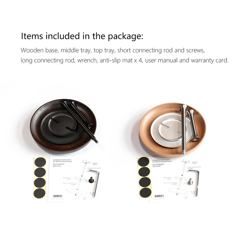 DD HS210 ขาตั้งหูฟังเอียร์บัด ฐานทำจากไม้ ดีไซน์สุดล้ำไม่ซ้ำใคร