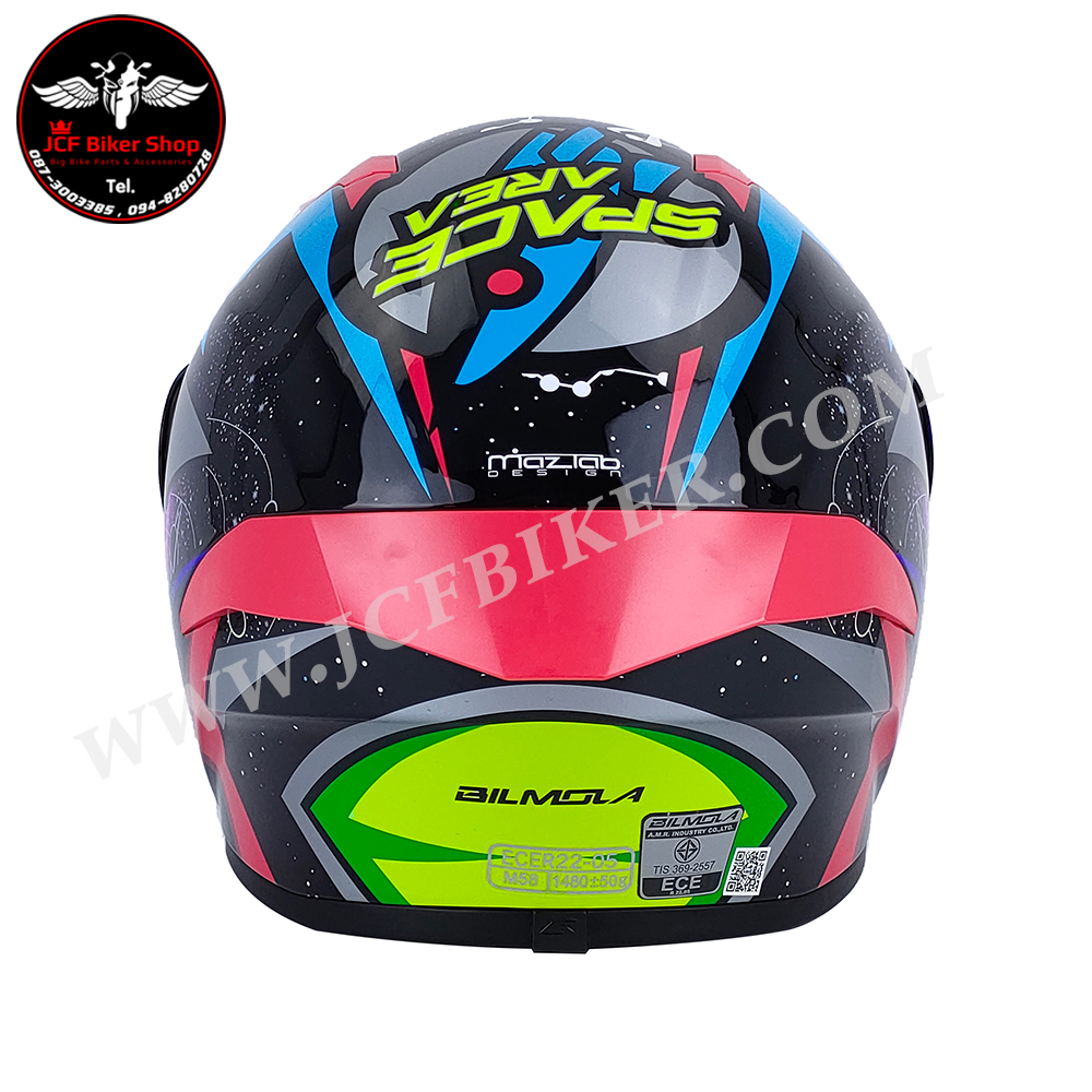 หมวกกันน็อคเต็มใบ หมวกกันน็อค Bilmola รุ่น Rapid RS ลาย Space Area