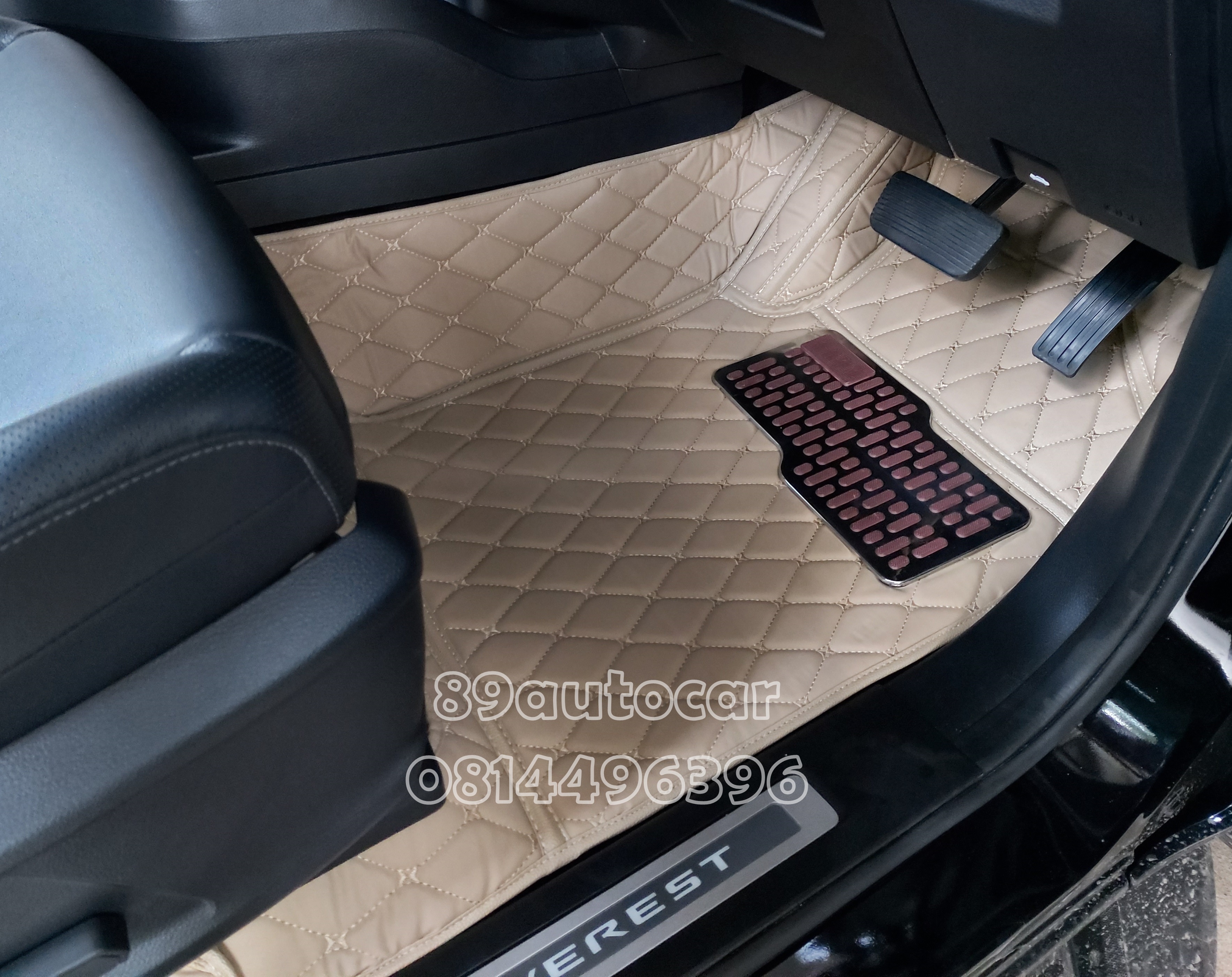 พรมปูพื้นรถยนต์ ปูพื้นรถ Ford Everest 2015-2022 เข้ารูป เต็มคัน