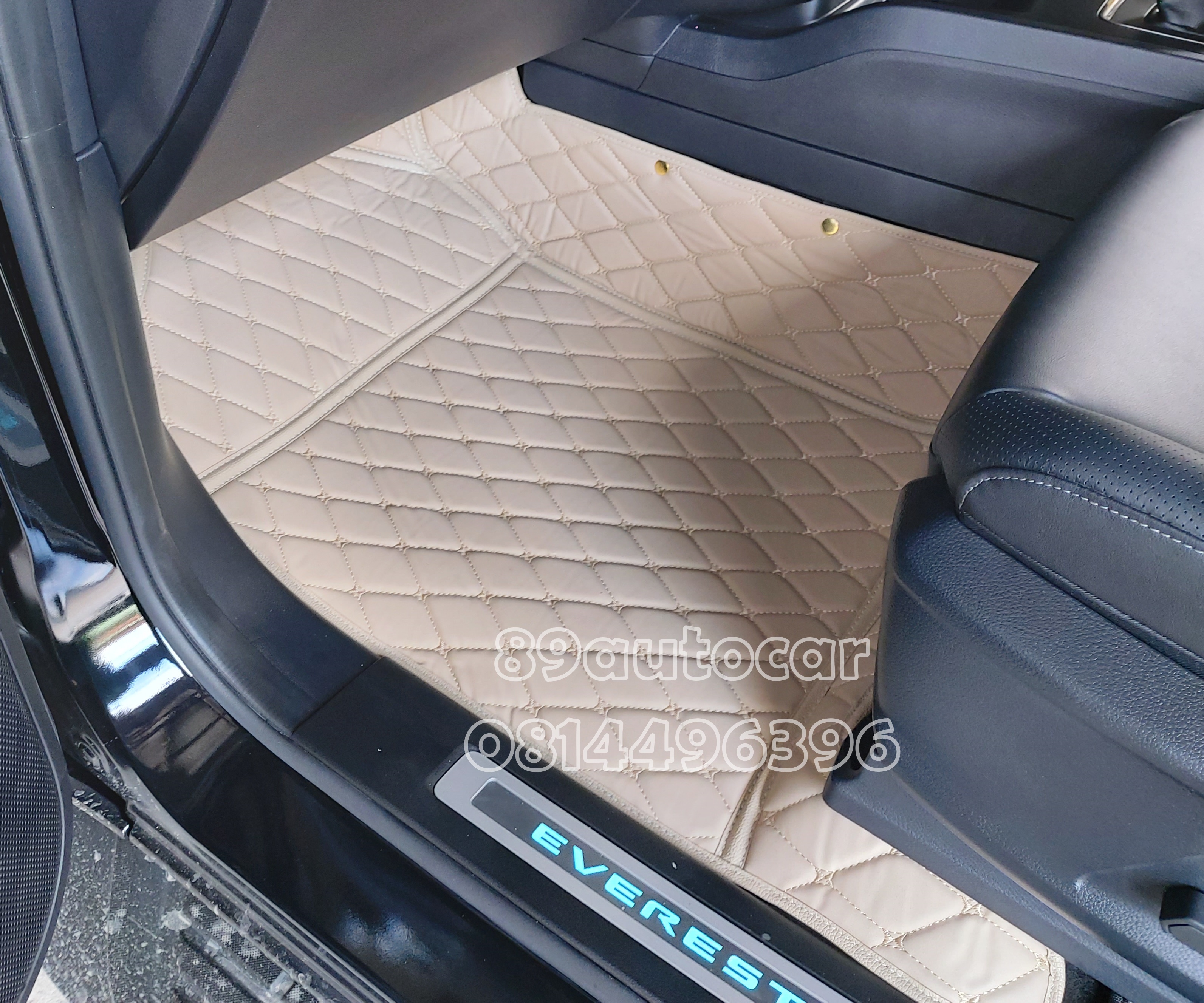 พรมปูพื้นรถยนต์ ปูพื้นรถ Ford Everest 2015-2022 เข้ารูป เต็มคัน