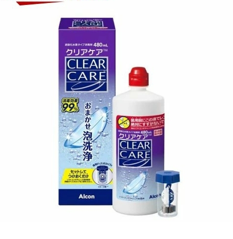 น้ำยาล้างคอนแทคเลนส์ AOSEPT Clear Care ขนาด 480milliliters