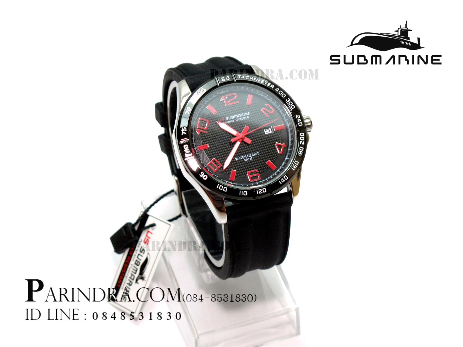 นาฬิกา US Submarine J112MD ตัวเลขแดง