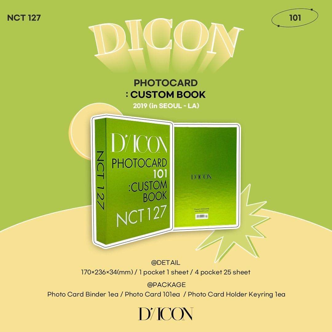 #NCT #DICON PHOTOCARD 101 CUSTOM BOOK