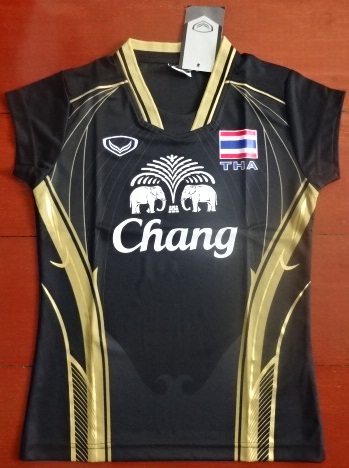 เสื้อวอลเลย์บอล ทีมชาติไทย ชุดที่ 2 ชุดลุยศึก FIVB เวิลด์กรังด์ปรีซ์ 2014 (เสื้อผู้หญิง) ใหม่ S-Size / THAILAND Volleyball Shirt Second Kit FIVB World Grand Prix 2014 (Female) Jersey NEW S-Size