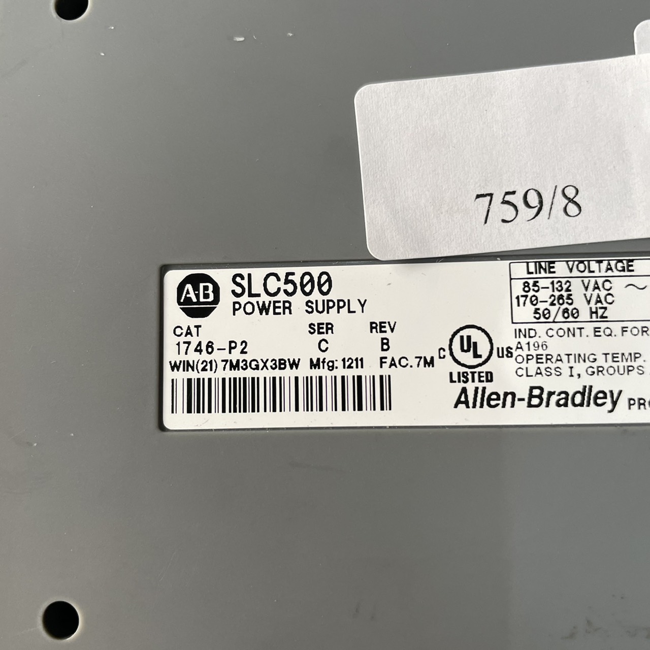1746-P2 PLC " ALLEN-BRADLEY "
