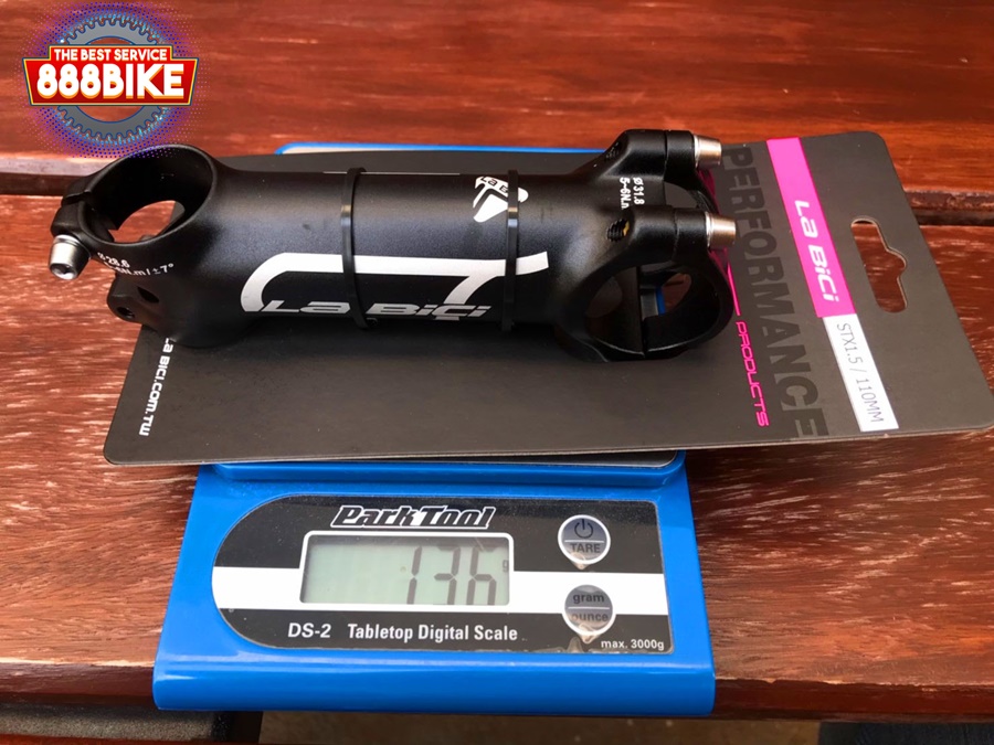 LABICI คอแฮนด์อลูมิเนียม LA BICI STX1.5 ,ยก +/- 7° วัสดุอลูเบา ยาว 70-120มม มีสีดำและสีแดง