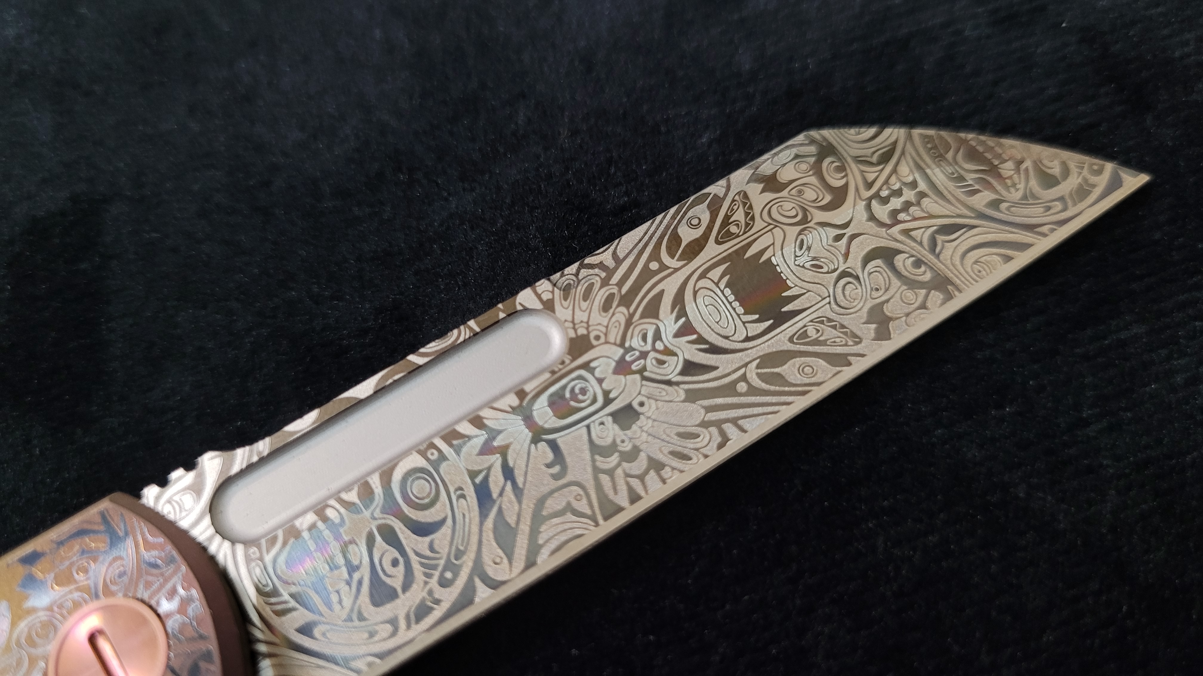 Native Art Revenge "Fukushu" Front Flipper Pink/Red/Orange Top Radiant