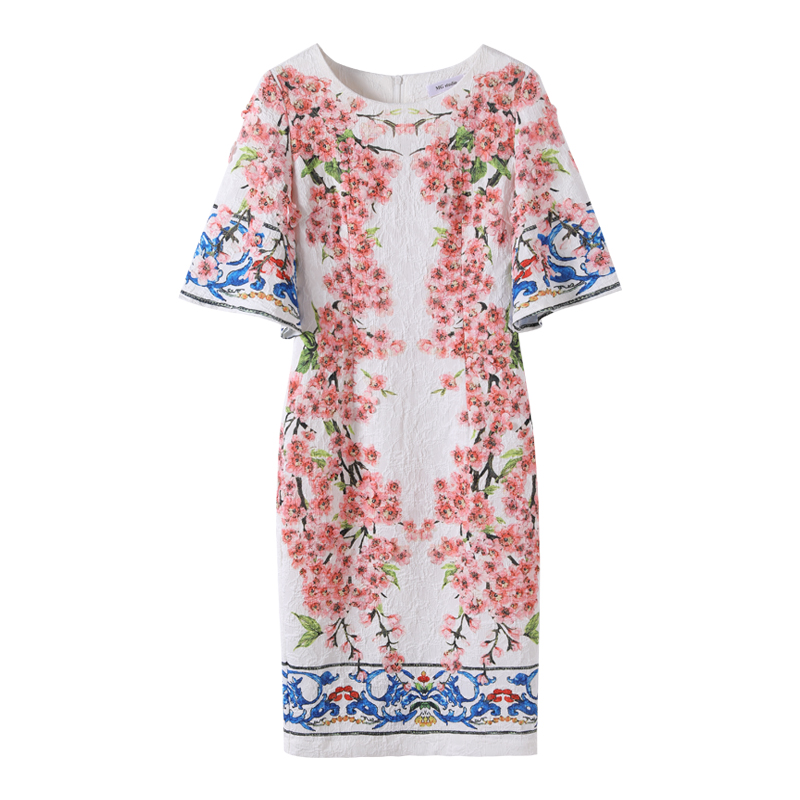 พร้อมส่ง ชุดทำงาน เดรสสุดหรู สไตล์ D&G งานพิมพ์