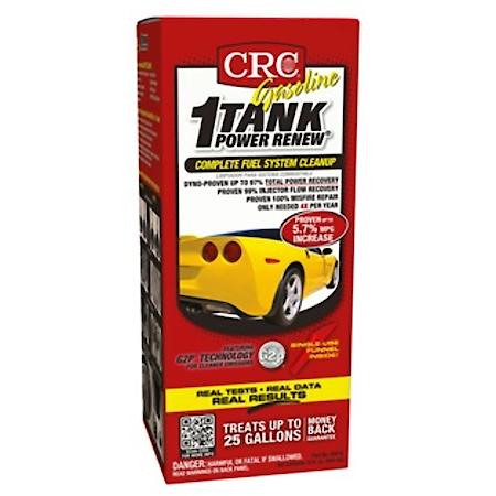 c-042. CRC 1-Tank Power Renew หัวเชื้อล้างระบบเชื้อเพลิงสูตรเข้มข้นสูง สําหรับเครื่องยนต์เบนซิล และแก๊สโซฮอล์