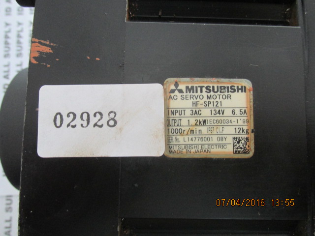SERVO MOTOR “ MITSUBISHI ” รุ่น HF-SP121