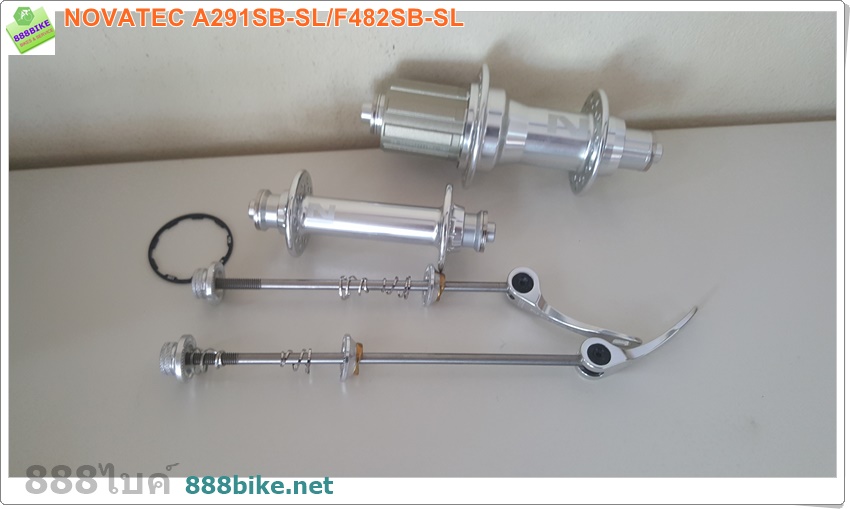 ดุมเสือหมอบ NOVATEC A291SB-SL/F482SB-SL (หน้า+หลัง) หน้า20H,หลัง24H มีแหวนรอง