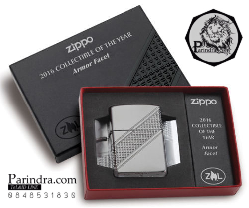 ไฟแช็ค Zippo 29151 แท้ Collectible of the Year 2016 Limited Edition Armor Facet แท้นำเข้า 100%