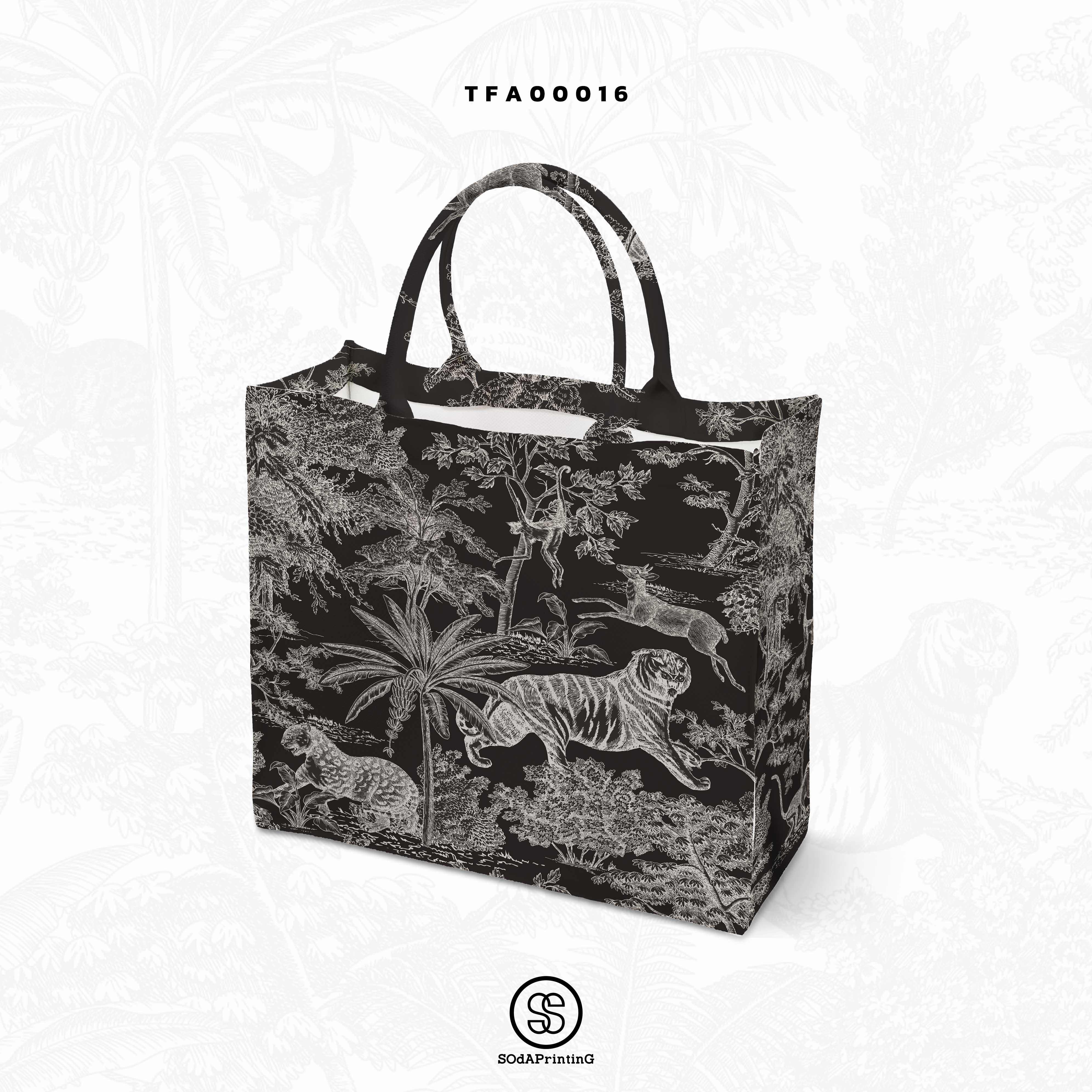 กระเป๋า Book Tote Bag F-Forest Collection รหัส TFA00016-TFA00019 #SOdAbag #SOdAhome #SOdAPrintinG