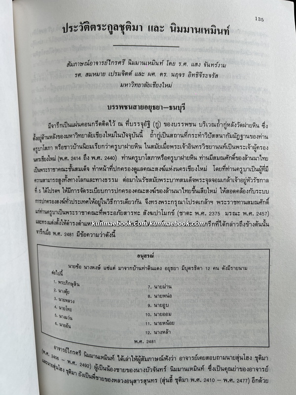อนุสรณ์ในงานพระราชทานเพลิงศพนายพิสุทธิ์ นิมมานเหมินท์ *อดีตผู้ว่าการธนาคารแห่งประเทศไทย