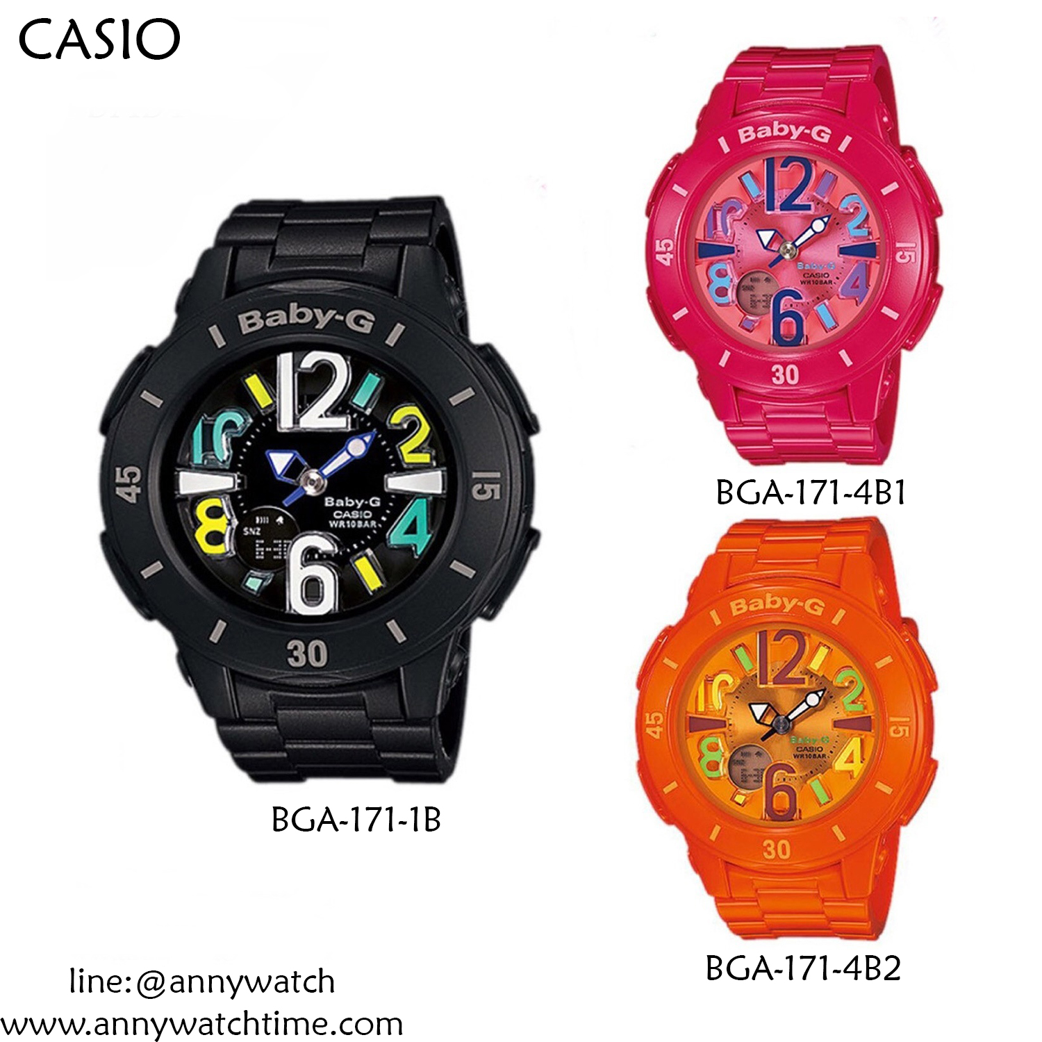 BABY-G BGA-171-4B1 - จำหน่ายนาฬิกาของแท้ 100% รับซ่อมนาฬิกา 