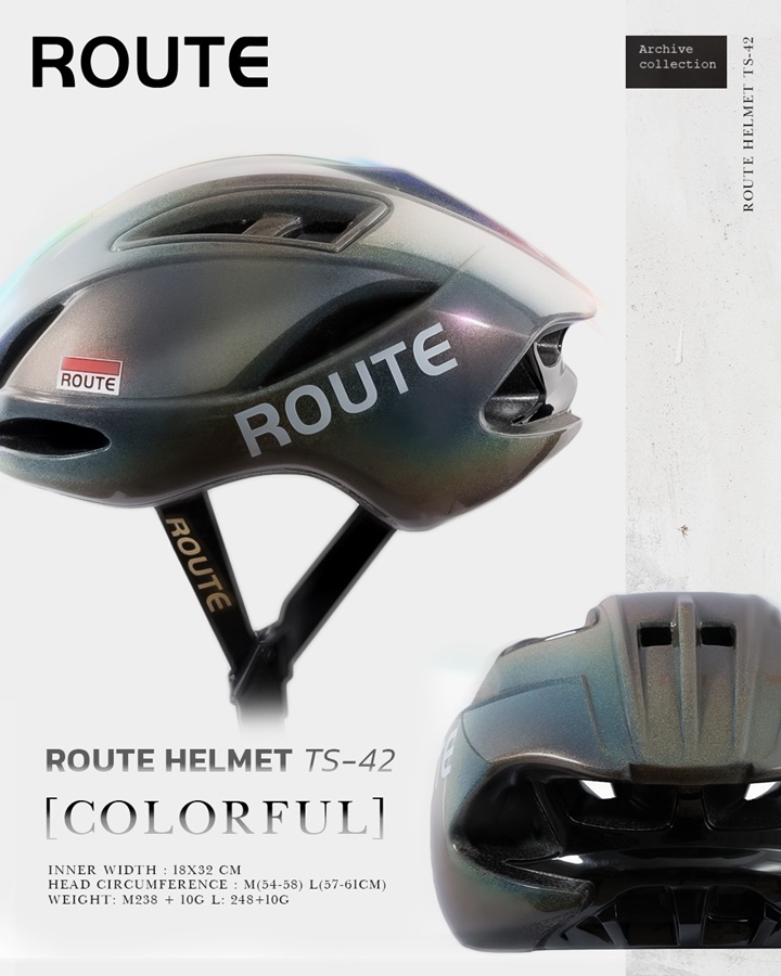 หมวกจักรยาน ROUTE HELMET รุ่น TS-42 Asian Fit
