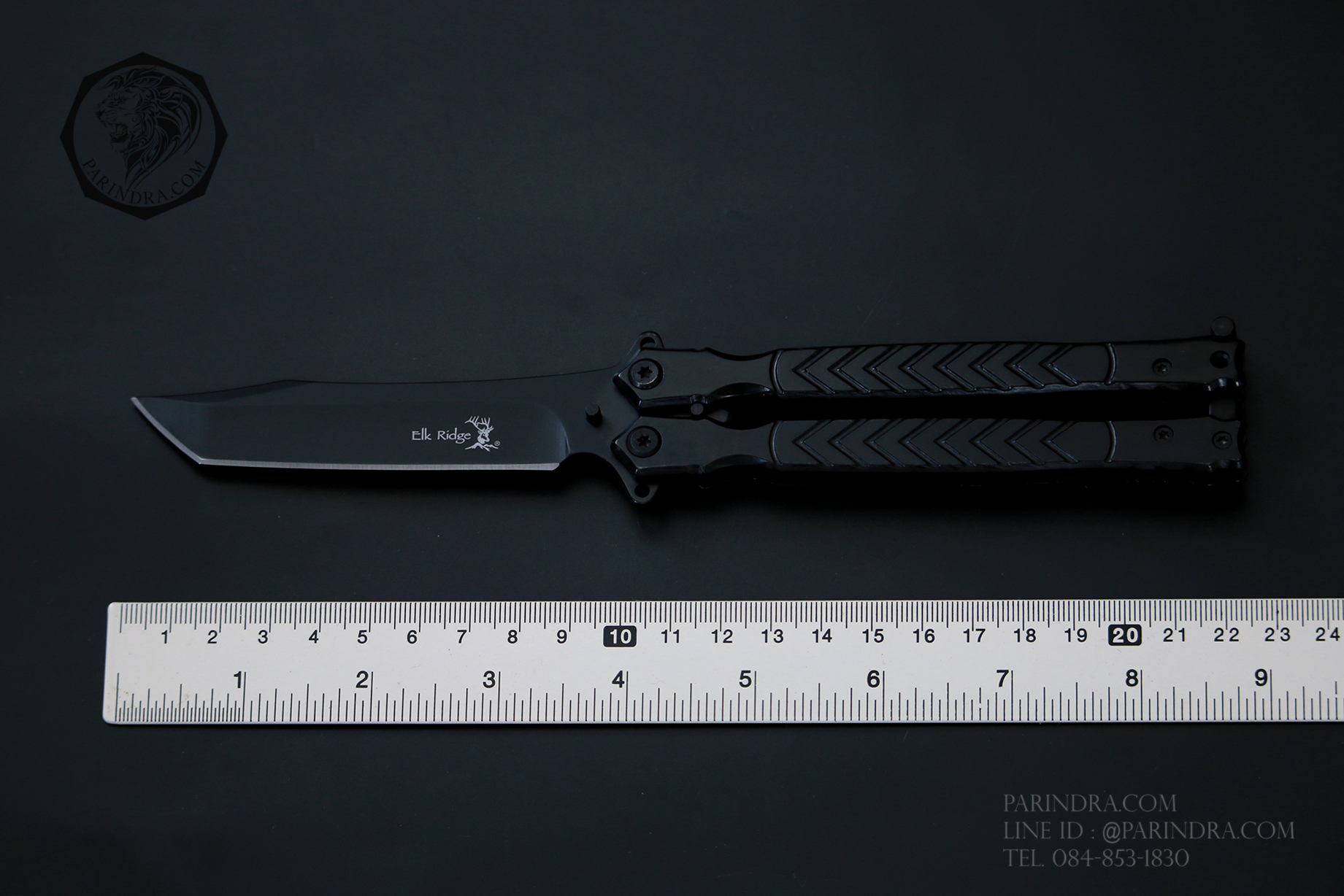 มีดบาลีซอง Balisong มีดควง มีดปีกผีเสื้อ ลายหัวกวาง ฺElk Ridge OEM
