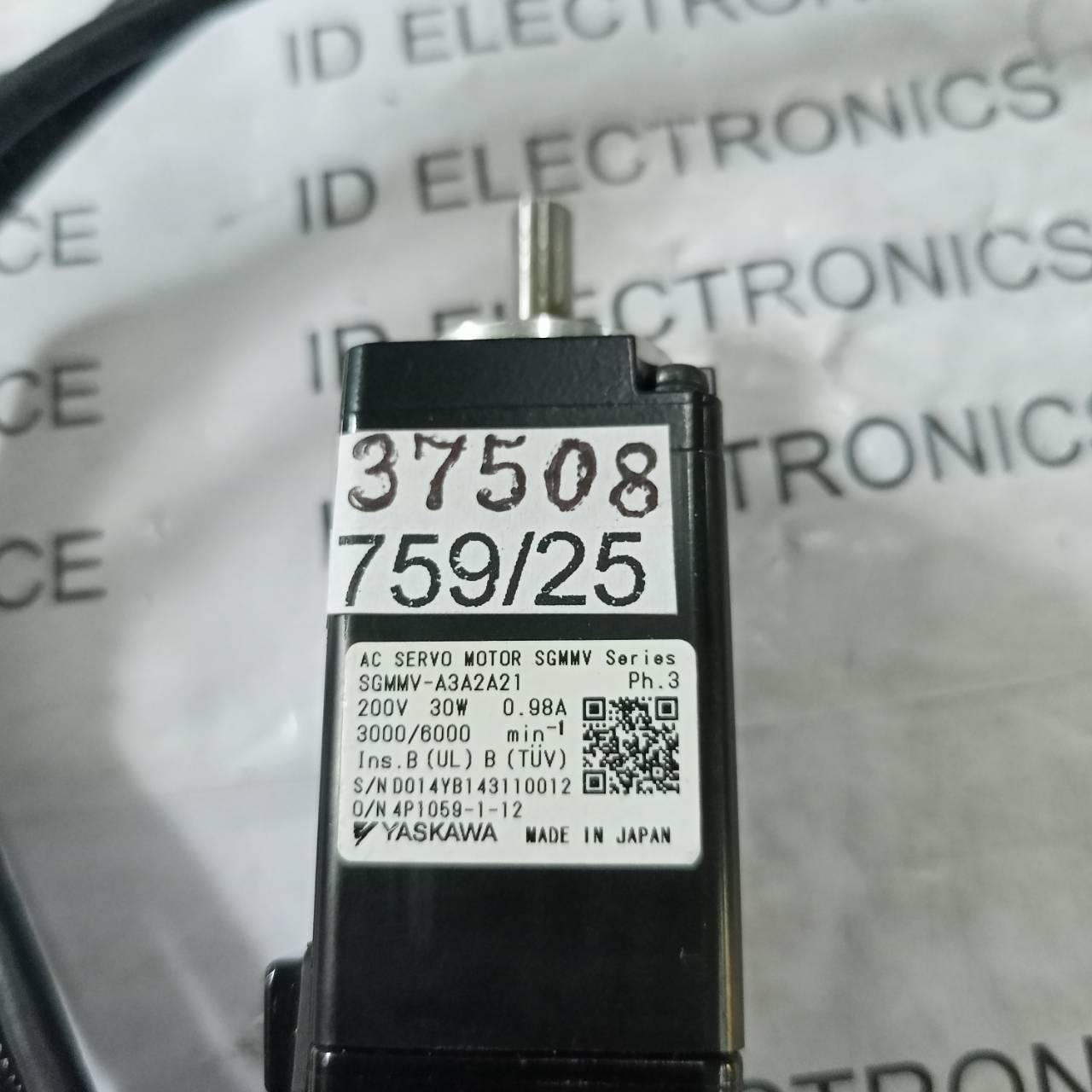 SGMMV-A3A2A21 SERVO MOTOR " YASKAWA "