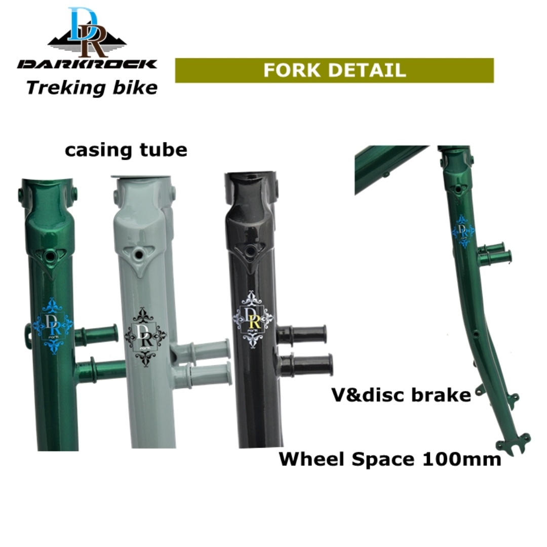 จักรยานทัวร์ริ่ง DARKROCK touring bike DR Super Travel 26-inch toruing bike treking bike Renault 520 steel DEORE 30S