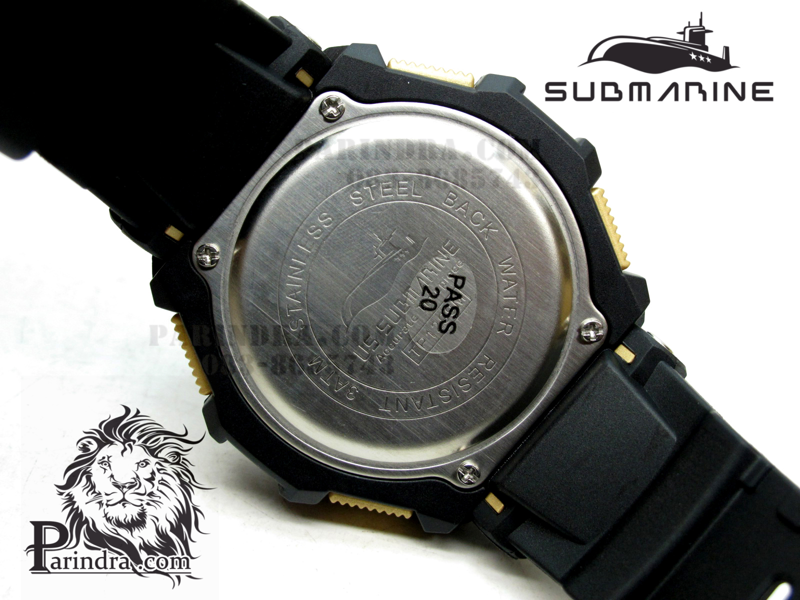 นาฬิกา US submarine รุ่น TP1299M ระบบดิจิตอล สีดำ-ทอง