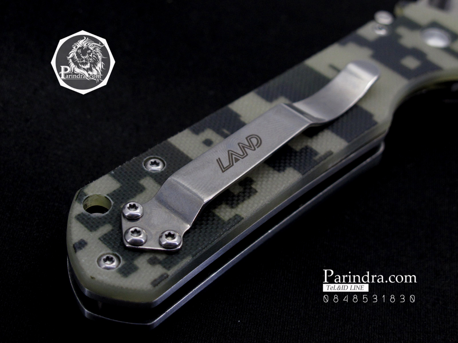 มีดพับ Land Knife GB9-910 ด้ามลายพรางทหาร (ของแท้) สวยงาม แกร่ง ทนทาน