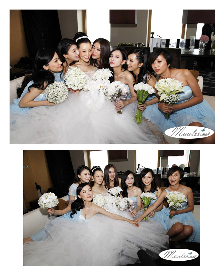 พร้อมเช่า ชุดเพื่อนเจ้าสาว ผ้าชีฟอง สีฟ้า ชุดเข้ารูปเน้น อกเเอว สะโพก แบบแขนกุกช่วยพรางต้นแขนได้