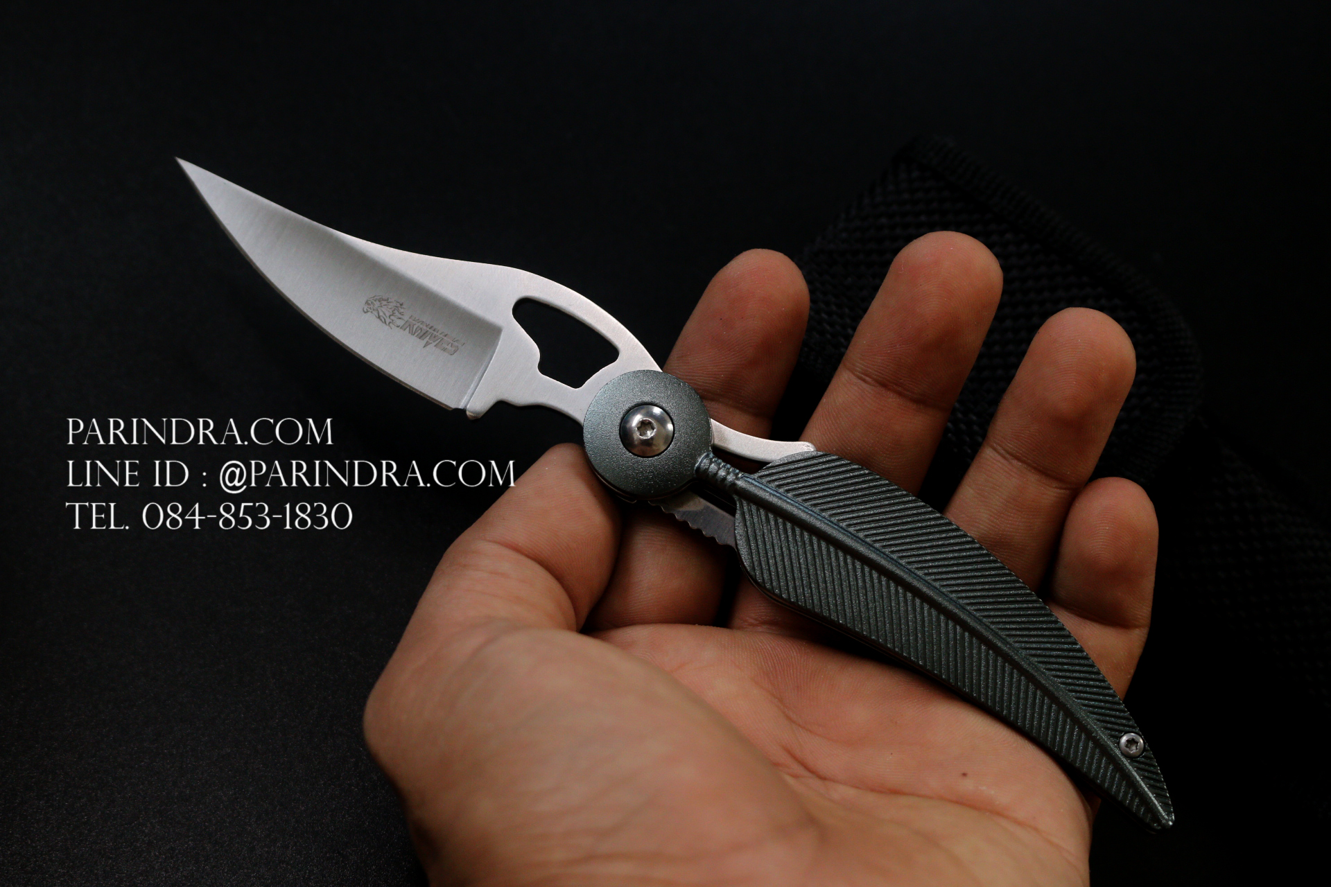 มีดพับรูปใบไม้ KNIFE ดีไซน์สวย ขนาด 7.25 นิ้ว