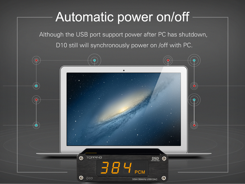 ขาย Topping D10 USB DAC ระดับ Hi-Res รองรับ DSD256 , 384kHz/32bit