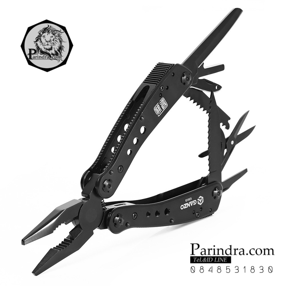 คีมเอนกประสงค์ Multi-Tools Ganzo กานโซ่ รุ่น G201-B สีดำสนิท ของแท้ 100%
