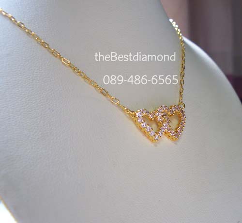 BN013+++สร้อยคล้องหัวใจ+++น่ารักม๊ากๆๆๆๆ เป็นรูปหัวใจคล้องกัน ใส่ติดคอได้สบายๆ ใส่ได้ทุกโอกาส ไม่มีout แบบเรียบๆ แต่เก๋ไก๋ สาวๆไม่ควรพลาดนะคะ