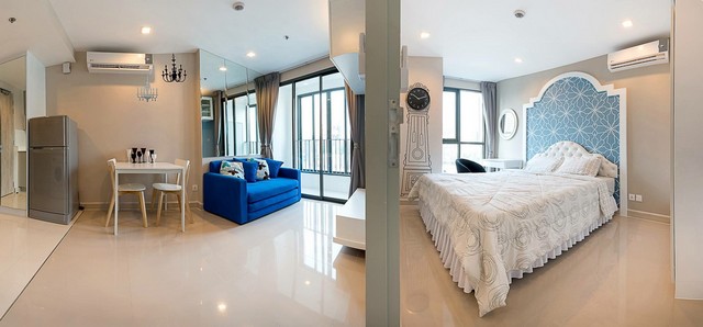 ให้เช่าคอนโด ไอดีโอ โมบิ พระราม 9 ห้อง 30.69 ตร.ม.แต่งสวย เฟอร์ครบ มีเครื่องซักผ้า ใกล้ MRT