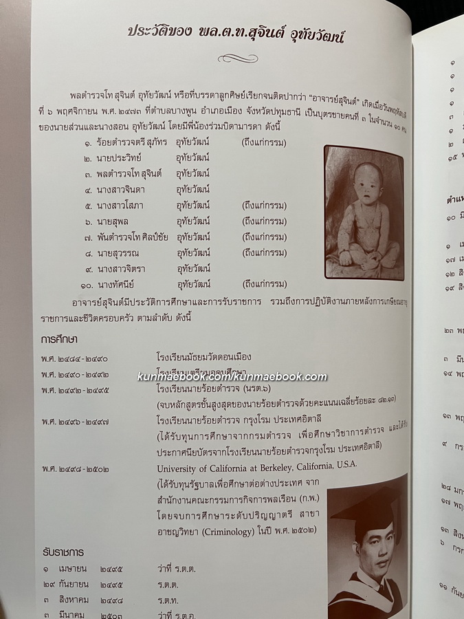 อนุสรณ์ในงานพระราชทานเพลิงศพ พล.ต.ท.สุจินต์ อุทัยวัฒน์ ม.ว.ม.,ป.ช.