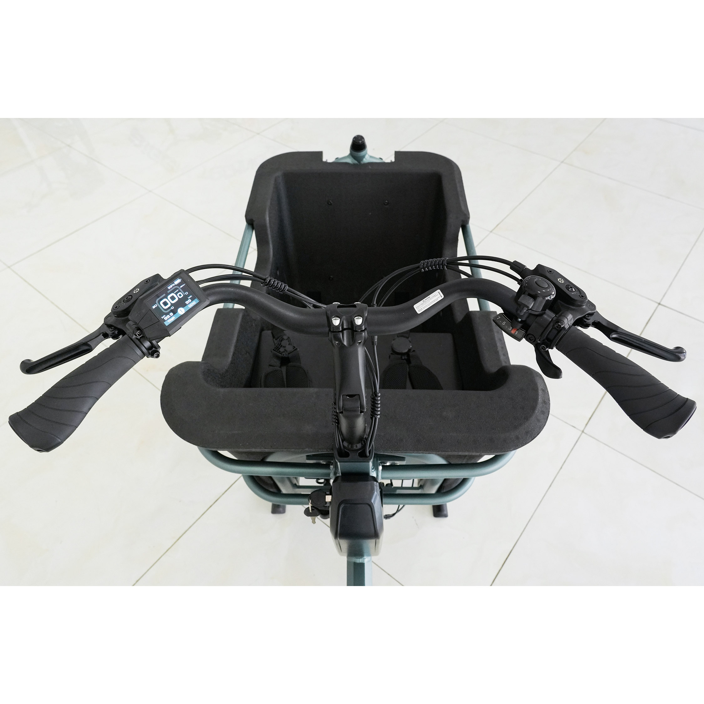 จักรยานไฟฟ้า Vipoer VPCG001 250W แบตเตอรี่ลิเธียม 36V13Ah จักรยานขนของครอบครัว 20 นิ้ว พร้อมตะกร้าใหญ่