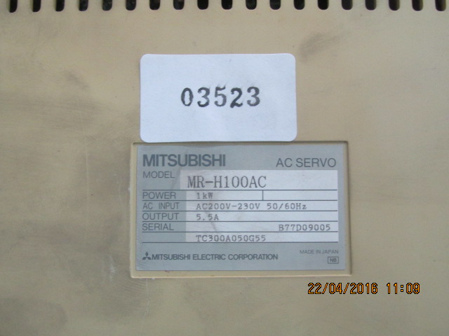 MR-H100AC SERVO DRIVE “ MITSUBISHI ”