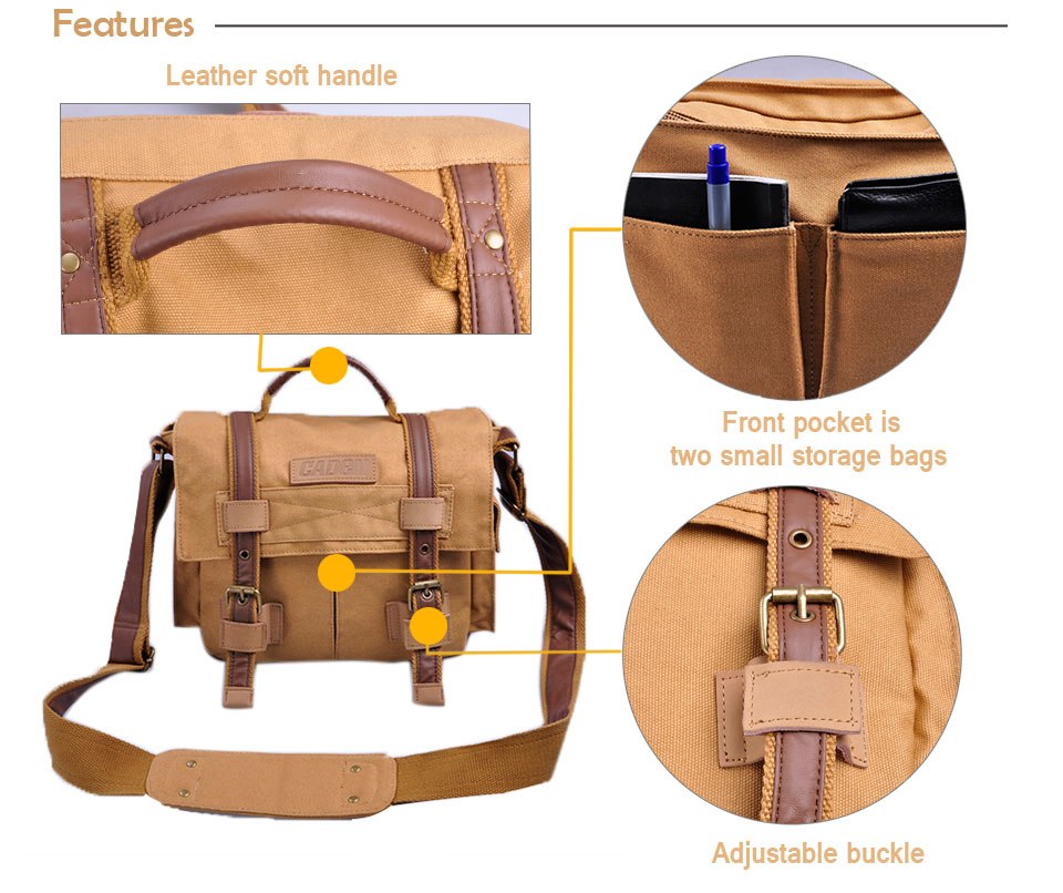 ขาย Caden F3 กระเป๋าแฟชั่น กันน้ำ เก็บกล้องได้ สำหรับ DSLR Canon Nikon Sony