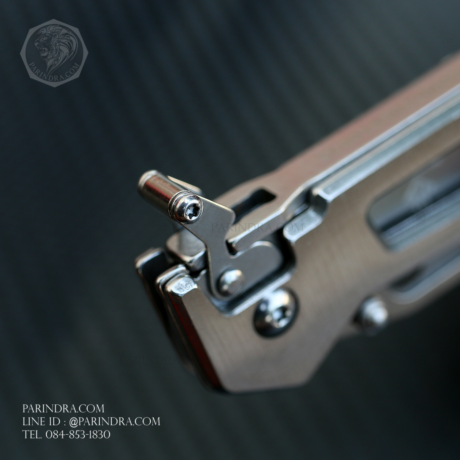 มีดพับ JINJUNLANG JL-27A ปลายแหลม สแตนเลสทั้งด้าม