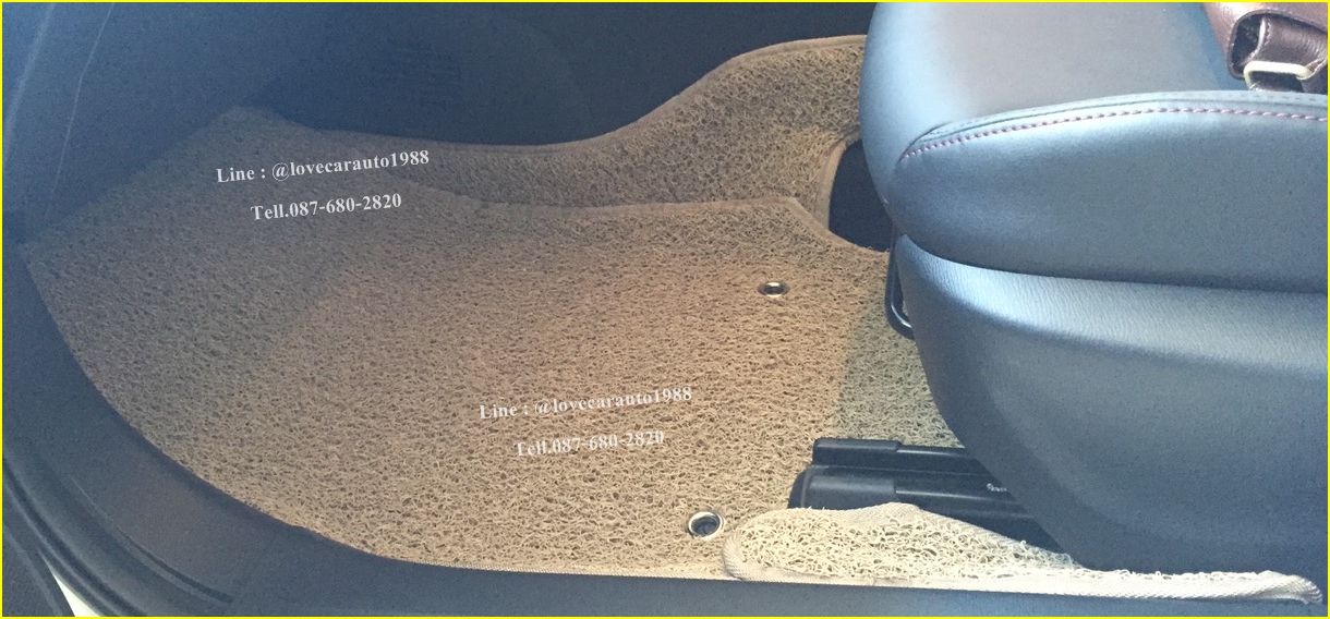 พรมดักฝุ่นไวนิล Mazda CX-3 สีครีมขอบครีม