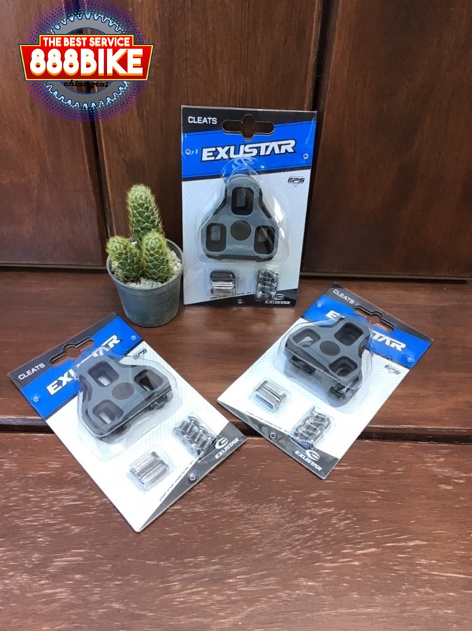 คลีท EXUSTAR LOOK KEO FIXED PEDALS CLEATS, E-BLK11 ใช้กับบันได LOOK XPEDO Exustar คลีท Look