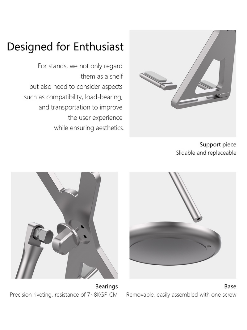 DD HS110 ขาตั้งเดสก์ท็อปไฮไฟ สำหรับ มือถือ เครื่องเล่นพกพา iPad หรืออุปกรณ์ถอดรหัส