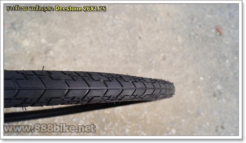 ยางนอกจักรยาน ยางเสือภูเขา DEESTONE,Camel, 26x1.75 ดอกเรียบ (kerry350บาท)(EMS150บาท)
