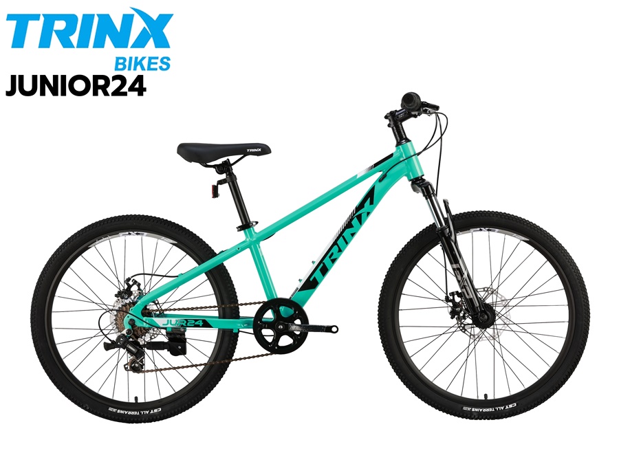 จักรยานเสือภูเขา TRIN-X JUNIOR24 ล้อ 24นิ้ว เกียร์ SHIMANO 7สปีด เฟรมอลู 2024