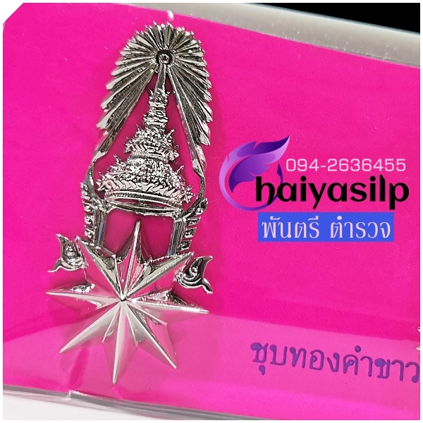 ยศร้อยพันตรีตำรวจ พันโทตำรวจ พันเอกตำรวจ ชุบทองคำขาว