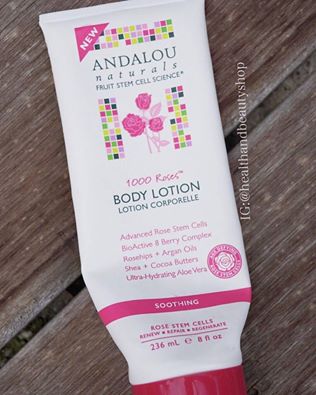 # stemcell lotion # Andalou Naturals, 1000 Roses, Body Lotion, Soothing, 8 fl oz (236 ml)