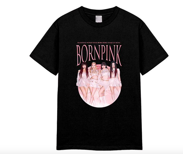 PRE. เสื้อยืด #BLACKPINK BORN PINK T-SHIRT TYPE 1 สีดำ (เข้าไทยกลาง ธค.เป็นต้นไป)